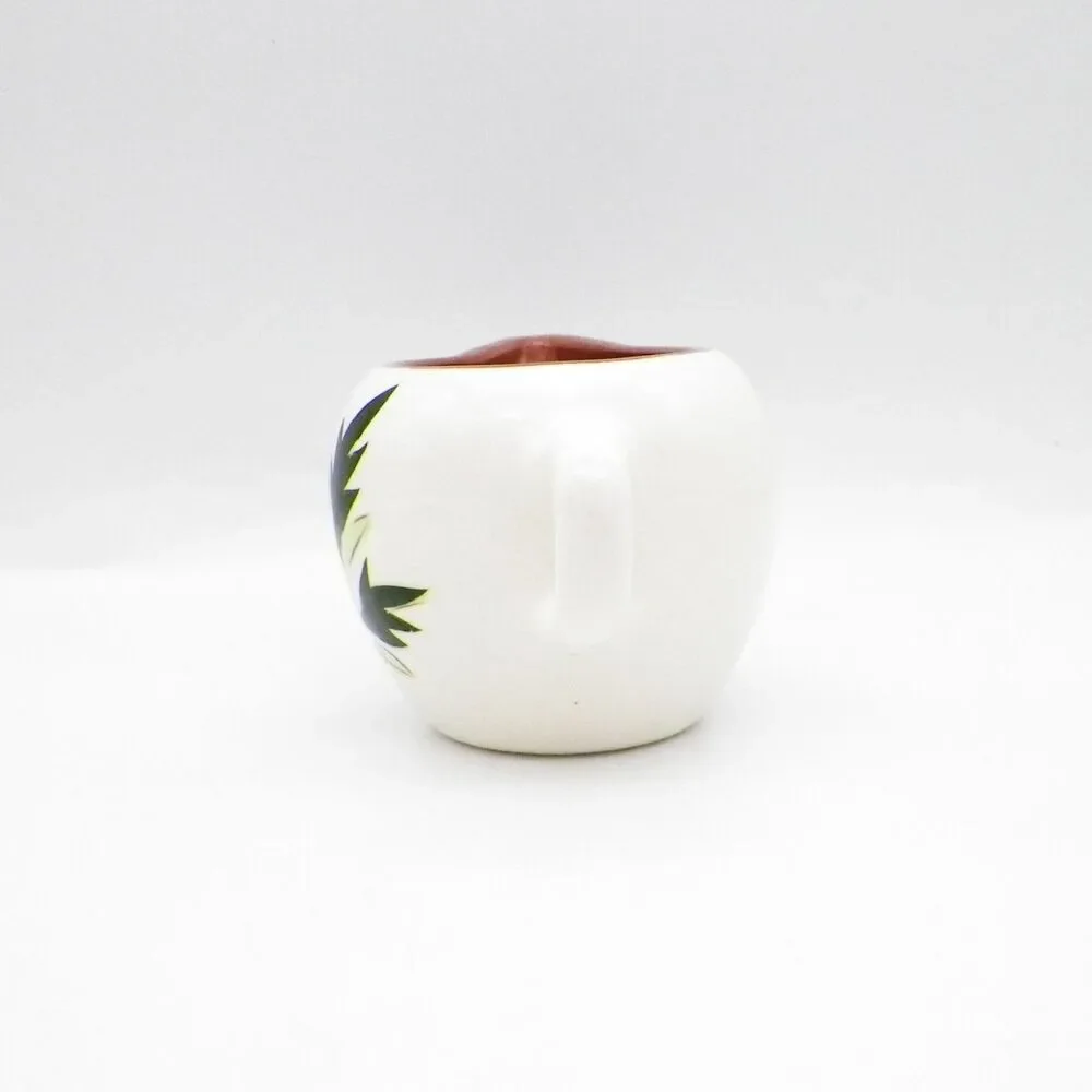 Vintage Stangl Pottery Creamer Thistle Pattern 6oz MCM Pink Floral 3